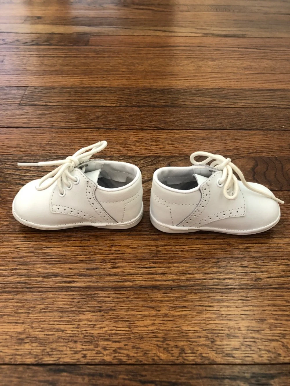 Angel Baby Infant Saddle Shoes, White, Size 2